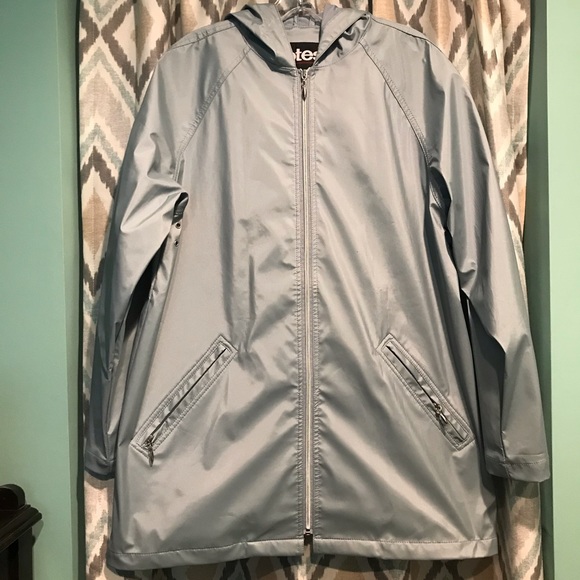 totes Jackets & Blazers - Totes Womans Rain Coat Hood Zipper Front  Blue